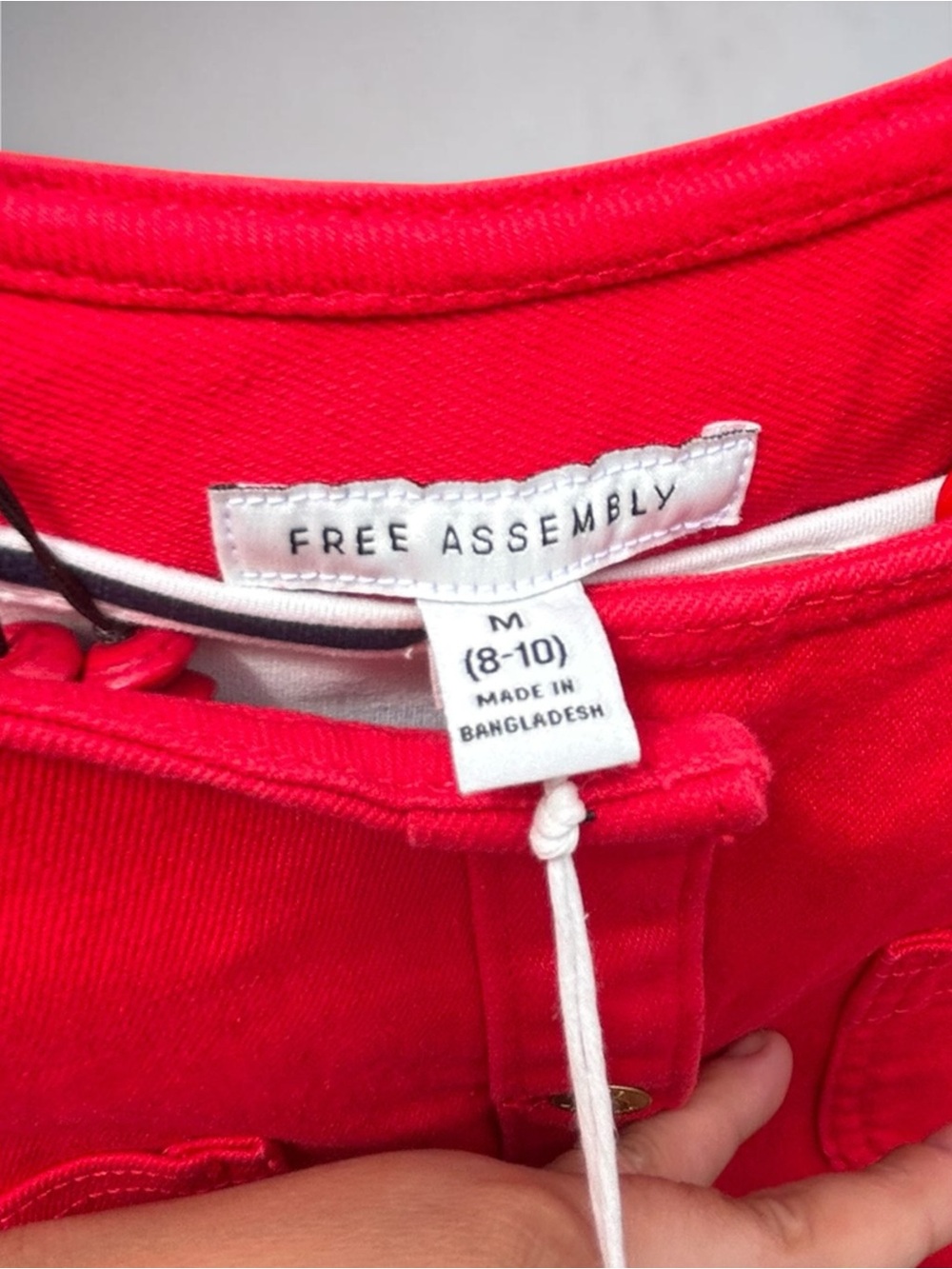 Free Assembly Red Jean Jacket - Picture 5 of 9